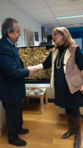 il presidente della fondazione vulci con la direttrice del museo Polixeni Adam-Veleni (1)