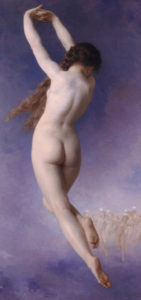 Merope che abbandona le Pleiadi, particolare, William-Adolphe Bouguereau (1884)